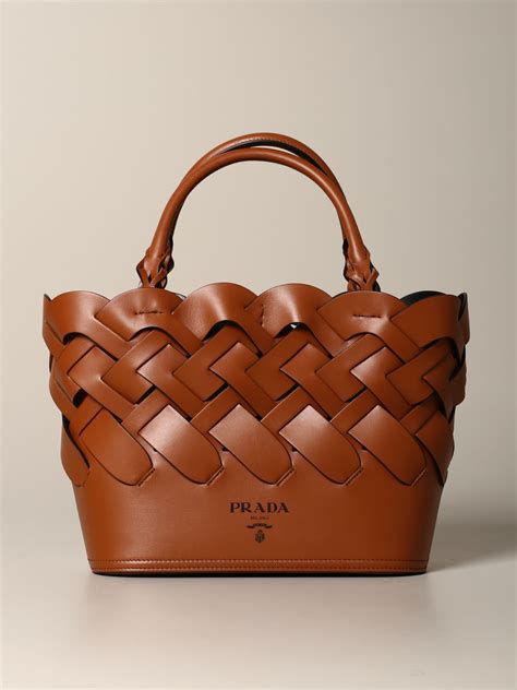 prada borsa cuoio manica grigi|borse in pelle prada.